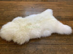 3.2 ft White Sheepskin Rug 100% Natural made of English Sheep