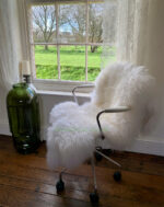 3.2 ft White Sheepskin Rug 100% Natural made of English Sheep - Image 2