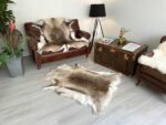 Scandinavian Reindeer rug 100% Natural very soft and fluffy Variations of sizes - Image 5