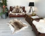 Scandinavian Reindeer rug 100% Natural very soft and fluffy Variations of sizes - Image 3