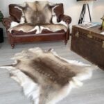 Scandinavian Reindeer rug 100% Natural very soft and fluffy Variations of sizes