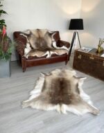 Scandinavian Reindeer rug 100% Natural very soft and fluffy Variations of sizes - Image 2