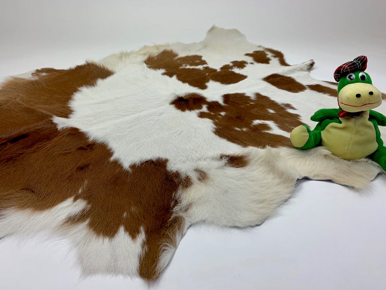 Cowhide Cow Hide Calf Skin Fur Rug Pelt Leather 100 Natural
