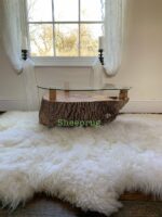 White Sheepskin rug 100% Natural Wool very Soft and Fluffy  made of English Sheep - Image 4