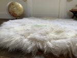 White Sheepskin rug 100% Natural Wool very Soft and Furry made of British Sheep - Image 3