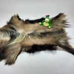 Unique Long Fur Goat Leather Skin Fur Rug Pelt Hide 100% Real Natural GT19067