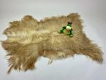 Unique Long Fur Goat Leather Skin Fur Rug Pelt Hide 100% Real Natural GT19064 - Image 3