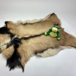 Goat Leather Skin Fur Rug Pelt Hide 100% Natural GT19068