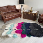 Tibetan Sheepskin rug leather 100% Natural Variation of Colours