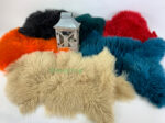 Teal Sheepskin rug fur 100% Natural wool made of English Sheep - Image 6