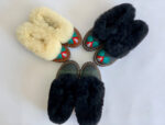 Womens Brown Sheepskin slippers 100% made of real Wool and Leather - Image 5
