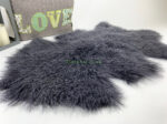 Grey Tibetan Sheepskin rug leather 100% Natural wool - Image 2