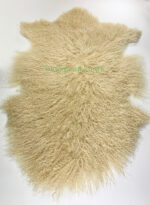 Beige Tibetan Sheepskin rug leather 100% Natural - Image 2