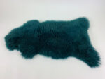 Teal Sheepskin rug fur 100% Natural wool made of English Sheep - Image 3
