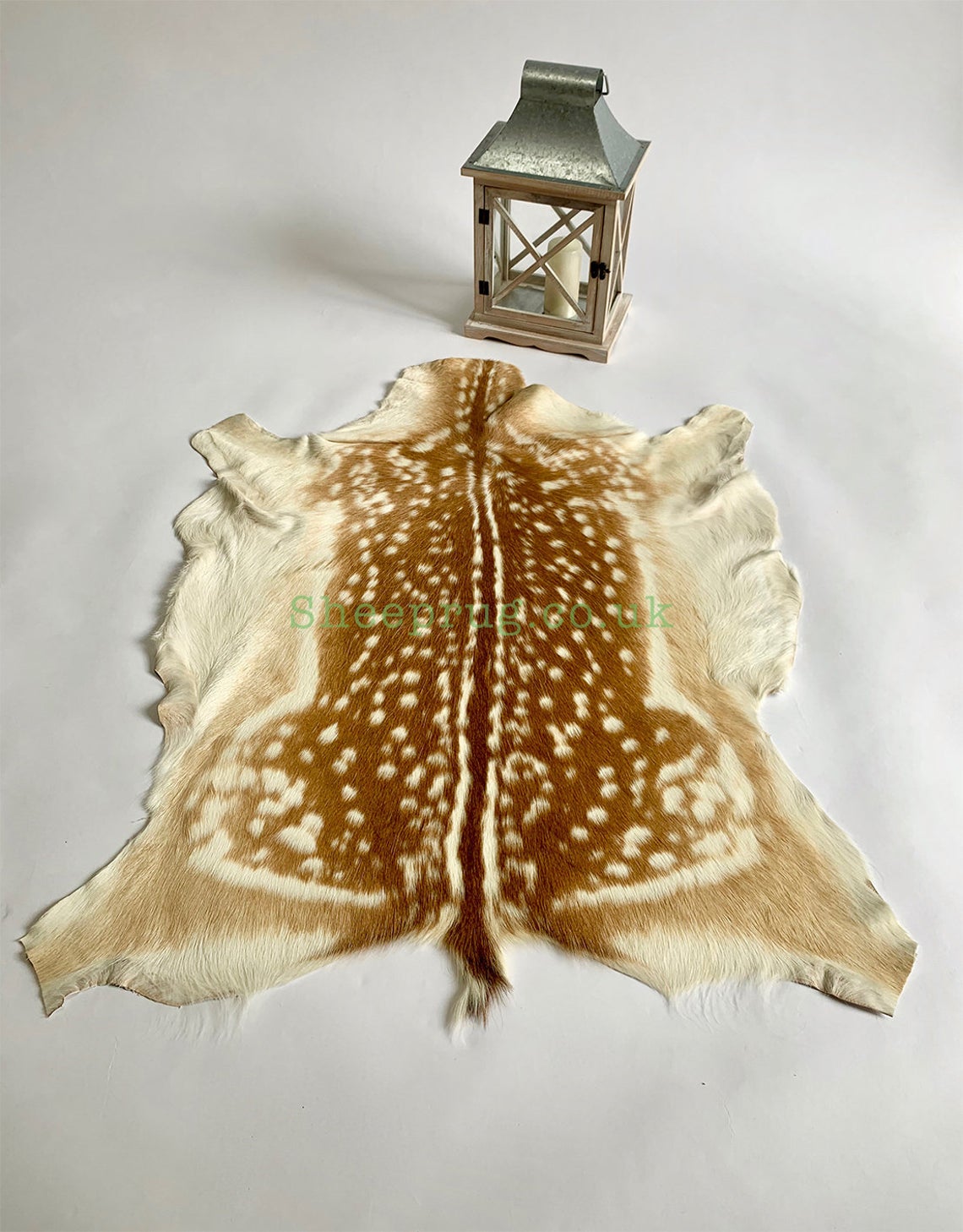 Summer Fallow Deer rug fur hide leather 100% Natural / Real – Sheeprug