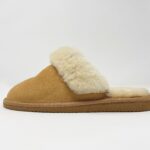 Luna Beige Sheepskin slippers 100% made of real Sheepskin and Leather