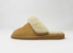 Luna Beige Sheepskin slippers 100% made of real Sheepskin and Leather