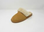 Luna Beige Sheepskin slippers 100% made of real Sheepskin and Leather - Image 2