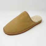 Cotswolds Beige Sheepskin slippers 100% made of real Sheepskin and Leather