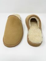 Cotswolds Beige Sheepskin slippers 100% made of real Sheepskin and Leather - Image 4