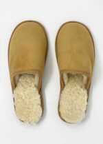 Cotswolds Beige Sheepskin slippers 100% made of real Sheepskin and Leather - Image 5