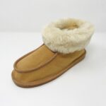 New Forest Beige Sheepskin Slippers / Mini Boot 100% made of real Sheepskin and Leather