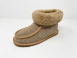 New Forest Brown Sheepskin Slippers / Mini Boot 100% made of real Sheepskin and Leather