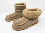 New Forest Brown Sheepskin Slippers / Mini Boot 100% made of real Sheepskin and Leather - Image 5