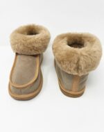 New Forest Brown Sheepskin Slippers / Mini Boot 100% made of real Sheepskin and Leather - Image 6