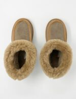 New Forest Brown Sheepskin Slippers / Mini Boot 100% made of real Sheepskin and Leather - Image 8