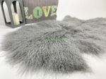 Silver Tibetan Sheepskin rug leather 100% Natural - Image 2