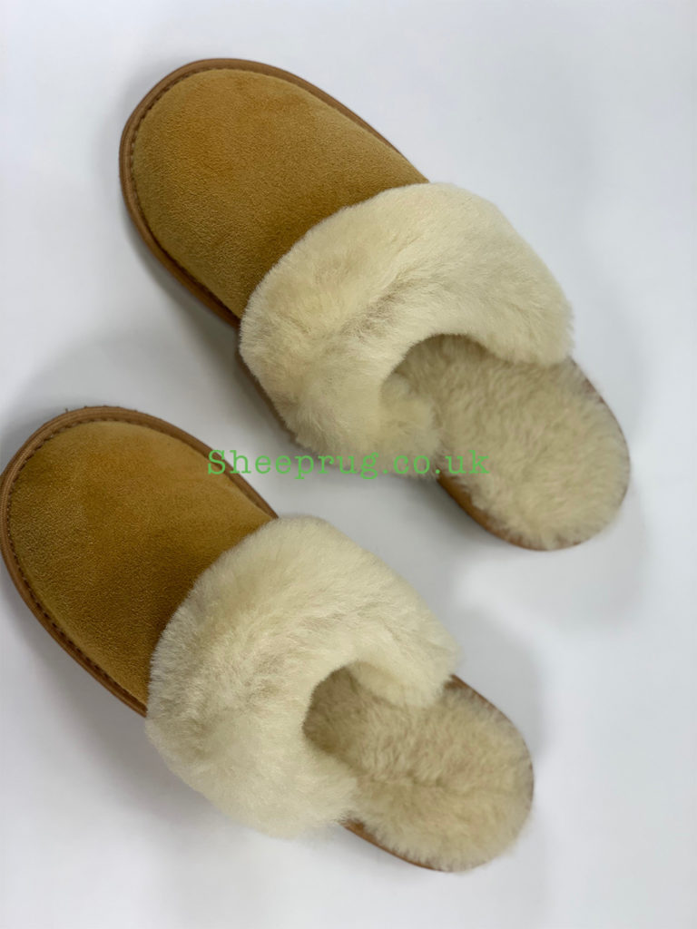 real sheepskin ladies slippers