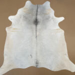 XXL 7.5 ft x 7.2 ft Grey Cowhide rug 100% Natural C202143