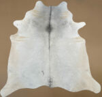 XXL 7.5 ft x 7.2 ft Grey Cowhide rug 100% Natural C202143