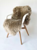 Taupe Sheepskin rug 100% Natural Wool Made of New Zealand Sheep - Image 2