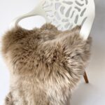 Taupe Sheepskin rug 100% Natural Wool Made of New Zealand Sheep