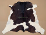 Brown & White Calf leather rug / Cowhide rug 100% Natural Leather C202001