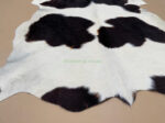 Black & White Calf leather rug / Cowhide rug 100% Natural Leather C202010 - Image 2