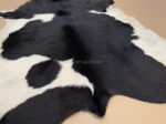 Black & White Calf leather rug / Cowhide rug 100% Natural Leather C202004 - Image 2