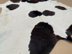 Brown & White Calf leather rug / Cowhide rug 100% Natural Leather C202021 - Image 3