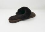 Luna Chocolate Sheepskin slippers 100% made of real Sheepskin and Leather - Image 3