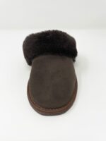Luna Chocolate Sheepskin slippers 100% made of real Sheepskin and Leather - Image 5
