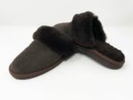 Luna Chocolate Sheepskin slippers 100% made of real Sheepskin and Leather - Image 6
