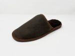 Cotswolds Chocolate Sheepskin slippers 100% made of real Sheepskin and Leather