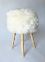 White Sheepskin stool