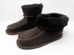 New Forest Chocolate Sheepskin Slippers / Mini Boot 100% made of real Sheepskin and Leather - Image 5
