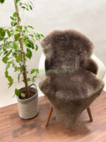 Brown Sheepskin rug fur 100% Natural made of English Sheep, Short fur trimming to 3 cm approximately ideal for chair & floor rug - Image 2