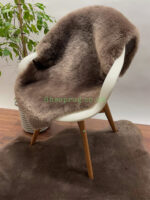 Brown Sheepskin rug fur 100% Natural made of English Sheep, Short fur trimming to 3 cm approximately ideal for chair & floor rug - Image 4