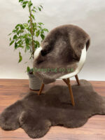 Brown Sheepskin rug fur 100% Natural made of English Sheep, Short fur trimming to 3 cm approximately ideal for chair & floor rug