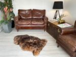 Light Red Fox Tip/Brown Woolf Sheepskin rug 100% Natural Wool Made of New Zealand Sheep - Image 4